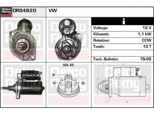DELCO REMY DRS4820 starteris 
 Elektros įranga -> Starterio sistema -> Starteris
02A911023A, 02A911023AX, 02A911023E