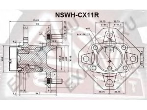 ASVA NSWH-CX11R rato stebulė 
 Ašies montavimas/vairavimo mechanizmas/ratai -> Rato stebulė/montavimas -> Rato stebulė
43202-EE500