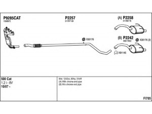 FENNO FI705 išmetimo sistema 
 Išmetimo sistema -> Išmetimo sistema, visa