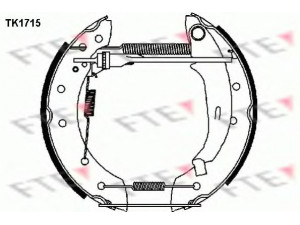 FTE TK1715 stabdžių trinkelių komplektas 
 Techninės priežiūros dalys -> Papildomas remontas
60 01 547 627, 77 01 205 722, 77 01 206 971