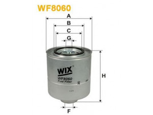 WIX FILTERS WF8060 kuro filtras 
 Filtrai -> Kuro filtras
13321761278, 13322241303, XD710