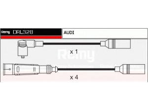 DELCO REMY DRL328 uždegimo laido komplektas 
 Kibirkšties / kaitinamasis uždegimas -> Uždegimo laidai/jungtys
803998031
