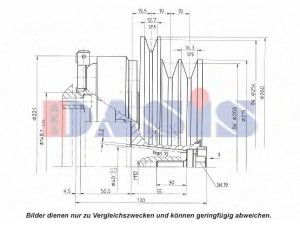 AKS DASIS 851299N magnetinė sankaba, oro kondicionieriaus kompresorius