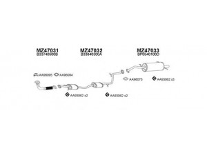 VENEPORTE 470005 išmetimo sistema