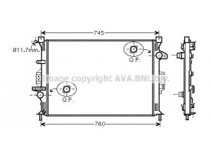 AVA QUALITY COOLING FD2423 radiatorius, variklio aušinimas 
 Aušinimo sistema -> Radiatorius/alyvos aušintuvas -> Radiatorius/dalys
1477459, 7G918005AC