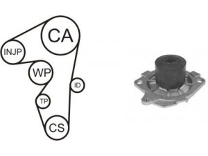 AIRTEX WPK-159505 vandens siurblio ir paskirstymo diržo komplektas 
 Aušinimo sistema -> Vandens siurblys/tarpiklis -> Vandens siurblys