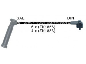 BBT ZK1883 uždegimo laido komplektas 
 Kibirkšties / kaitinamasis uždegimas -> Uždegimo laidai/jungtys