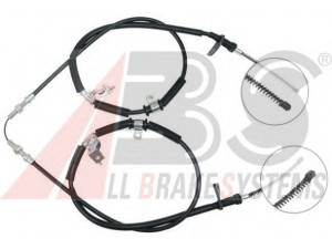 A.B.S. K12235 trosas, stovėjimo stabdys 
 Stabdžių sistema -> Valdymo svirtys/trosai
96316682, 96518596