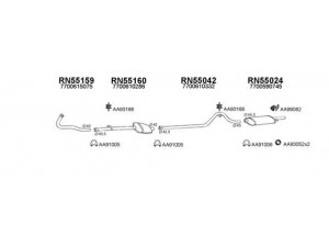 VENEPORTE 550024 išmetimo sistema 
 Išmetimo sistema -> Išmetimo sistema, visa