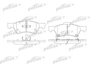 PATRON PBP1510 stabdžių trinkelių rinkinys, diskinis stabdys 
 Techninės priežiūros dalys -> Papildomas remontas
05019803AA, 5101857AA
