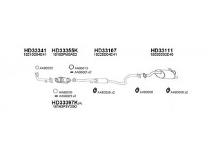 VENEPORTE 330062 išmetimo sistema 
 Išmetimo sistema -> Išmetimo sistema, visa