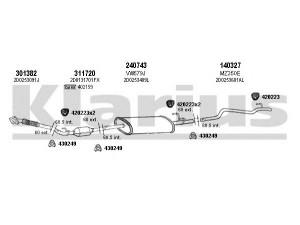 KLARIUS 930879E išmetimo sistema 
 Išmetimo sistema -> Išmetimo sistema, visa