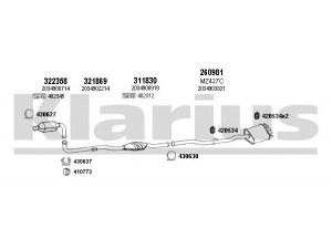 KLARIUS 600551E išmetimo sistema 
 Išmetimo sistema -> Išmetimo sistema, visa