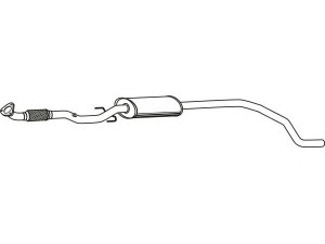 FENNO P43053 vidurinis duslintuvas 
 Išmetimo sistema -> Duslintuvas
5852596