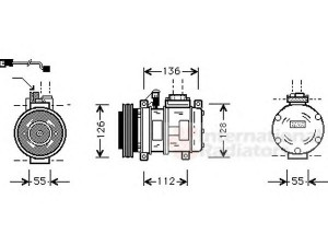 VAN WEZEL 0600K228 kompresorius, oro kondicionierius 
 Oro kondicionavimas -> Kompresorius/dalys
64528391136, 64528391693, 8391136