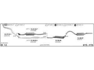 IMASAF 504000081 išmetimo sistema 
 Išmetimo sistema -> Išmetimo sistema, visa