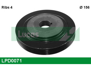 LUCAS ENGINE DRIVE LPD0071 skriemulys, alkūninis velenas 
 Diržinė pavara -> Dirželio skriemulys
0515G7, 0515G7, 80000685, 0515.F8