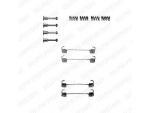 DELPHI LY1163 priedų komplektas, stovėjimo stabdžių trinkelės 
 Stabdžių sistema -> Rankinis stabdys
