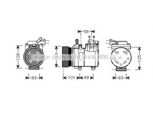 AVA QUALITY COOLING HYK159 kompresorius, oro kondicionierius 
 Oro kondicionavimas -> Kompresorius/dalys
9770117000, 9770125200