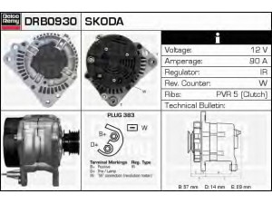 DELCO REMY DRB0930 kintamosios srovės generatorius 
 Elektros įranga -> Kint. sr. generatorius/dalys -> Kintamosios srovės generatorius
028903028L, 028903018F