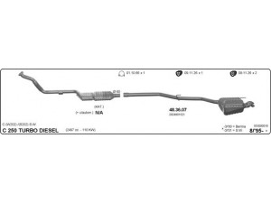 IMASAF 553000018 išmetimo sistema 
 Išmetimo sistema -> Išmetimo sistema, visa