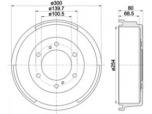 HELLA PAGID 8DT 355 301-761 stabdžių būgnas 
 Stabdžių sistema -> Būgninis stabdys -> Stabdžių būgnas
4320615G11, 4320631G11