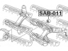 FEBEST SAB-011 stebulės laikiklio įvorė 
 Ašies montavimas/vairavimo mechanizmas/ratai -> Ašies atrama/ašies korpusas/ašies montavimas -> Pasukamojo veleno sujungimas
41322-AE011, 41322-AE013