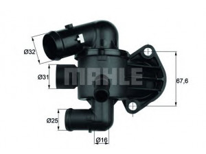 MAHLE ORIGINAL TI 33 87 termostatas, aušinimo skystis 
 Aušinimo sistema -> Termostatas/tarpiklis -> Thermostat
03L 121 111 AC, 03L 121 111 M