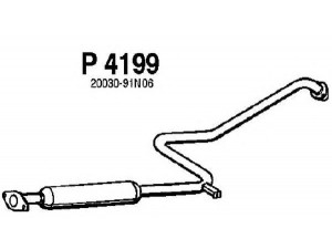 FENNO P4199 vidurinis duslintuvas 
 Išmetimo sistema -> Duslintuvas
20030-91N00, 20030-91N06