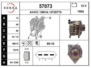 EAI 57073 kintamosios srovės generatorius
A3TJ0781, 23100EB315