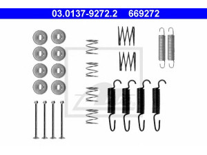 ATE 03.0137-9272.2 priedų komplektas, stovėjimo stabdžių trinkelės 
 Stabdžių sistema -> Rankinis stabdys
