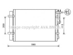 AVA QUALITY COOLING KA5198 kondensatorius, oro kondicionierius