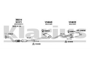 KLARIUS 930690U išmetimo sistema 
 Išmetimo sistema -> Išmetimo sistema, visa