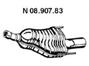 EBERSPÄCHER 08.907.83 galinis duslintuvas
58 52 417
