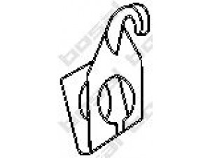 BOSAL 251-403 laikiklis, išmetimo sistema 
 Dviratė transporto priemonės -> Išmetimo sistema -> Atskiros surinkimo dalys -> Gnybtas
601 492 04 40, 601 492 05 40