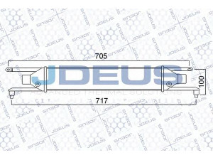 JDEUS 811M45 tarpinis suslėgto oro aušintuvas, kompresorius 
 Variklis -> Oro tiekimas -> Įkrovos agregatas (turbo/superįkrova) -> Tarpinis suslėgto oro aušintuvas
51785221, 51831832, 59116449