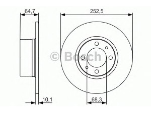BOSCH 0 986 479 988 stabdžių diskas 
 Stabdžių sistema -> Diskinis stabdys -> Stabdžių diskas
2101 3103002, 2101 3501070