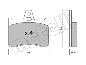 METELLI 22-0531-0 stabdžių trinkelių rinkinys, diskinis stabdys 
 Techninės priežiūros dalys -> Papildomas remontas
4251.29, 95462429, 95565564, 95624482
