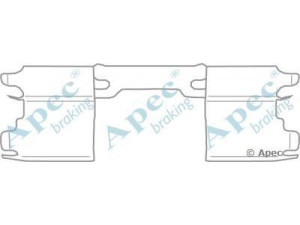 APEC braking KIT1128 priedų komplektas, stabdžių trinkelė 
 Stabdžių sistema -> Būgninis stabdys -> Dalys/priedai