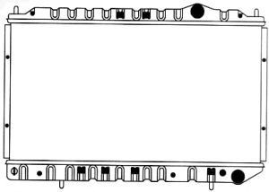SAKURA  Automotive 1321-0262 radiatorius, variklio aušinimas