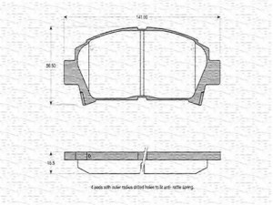 MAGNETI MARELLI 363702160586 stabdžių trinkelių rinkinys, diskinis stabdys 
 Techninės priežiūros dalys -> Papildomas remontas
04465 12160, 04465 17050, 04465-12160