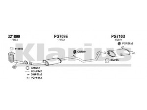 KLARIUS 631149U išmetimo sistema