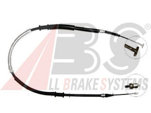 A.B.S. K18007 trosas, stovėjimo stabdys 
 Stabdžių sistema -> Valdymo svirtys/trosai
46546714