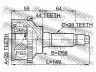 FEBEST 0510-018A44 jungtis, kardaninis velenas
G568-25-60X, GD60-25-60X