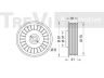 TREVI AUTOMOTIVE TA1201 kreipiantysis skriemulys, V formos rumbuotas diržas
038145278, 038145278, 038145278