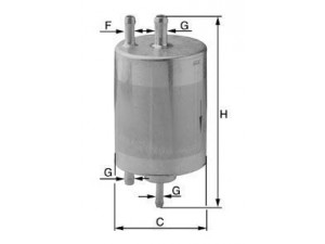 UNIFLUX FILTERS XB351 kuro filtras 
 Techninės priežiūros dalys -> Papildomas remontas
8E0 201 511 C, 8E0 201 511 F, 8E0 201 511 G