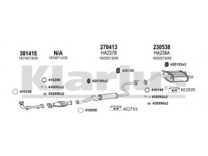 KLARIUS 420253E išmetimo sistema 
 Išmetimo sistema -> Išmetimo sistema, visa