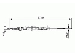 BOSCH 1 987 477 321 trosas, stovėjimo stabdys 
 Stabdžių sistema -> Valdymo svirtys/trosai
357 609 721 A, 357 609 721 D, 357 609 721 E