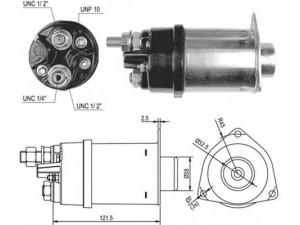 MAGNETI MARELLI 940113050027 solenoidinis jungiklis, starteris