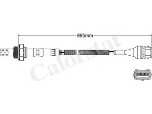 CALORSTAT by Vernet LS130075 lambda jutiklis 
 Variklis -> Variklio elektra
25172676, 030906265, 030906265C